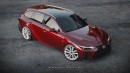 Lexus IS F Sportwagon rendering by sugardesign_1 on Instagram