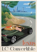 Lexus LC Convertible Travel Posters