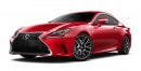 Lexus RC F Sport in Infrared/Passionate Red