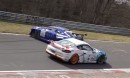 Lexus RC F and Porsche Cayman GT4 Kiss on Nurburgring