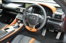 Lexus RC F orange trim interior
