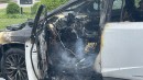 Check Milo Avidane's Lexus RX450h after a blaze destroyed it
