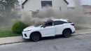 2022 Lexus RX450h with 2,000 miles catches fire on June 2