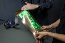 World’s First High-Resolution Stretchable Display