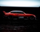 Liberty Walk BMW E36 Coupe "Silhouette" (rendering)