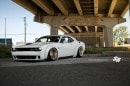 Liberty Walk Challenger Hellcat on PUR Wheels And Air Suspension