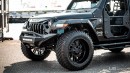 Jeep Wrangler Becomes a Carbon Convertible Tank With Liberty Walk Widebody