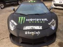 Liberty Walk Lamborghini Aventador with Monster Livery Looks Like a Drift Car