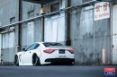 Liberty Walk Maserati GranTurismo in White Gets Custom Stance and Vossen Wheels