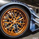 Liberty Walk Nissan GT-R RS Edition on 20-inch blue/gold Forgiatos by Road Show International
