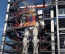 Giant Gundam robot takes its first steps at official unveiling