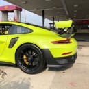Light Green Porsche 911 GT2 RS