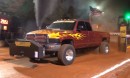 Limited Pro Stock Diesel Trucks show off during sled pulling event in Georgia