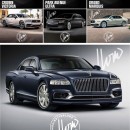 Lincoln Town Car x Flying Spur rendering by jlord8