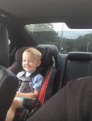 Little Boy enjoys Dodge Charger Hellcat