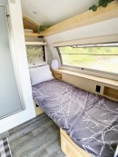 Little Guy Max Teardrop Trailer Dinette Turned Into Extra Bed