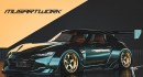 ND Mazda MX-5 Miata RF turns into widebody monster in render by musartwork on Instagram