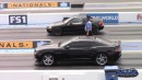 Honda CR-X del Sol Stick Shift Drags Challenger Hellcat, Camaro SS on DRACS
