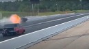 Lizzy Musi crashes Chevy Camaro dragster