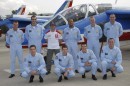 Group photo with the Patrouille de France