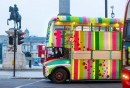 London Double-Decker Gets Knitted for 7Up Ad Series