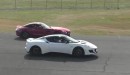Lotus Evora 400 Drag Races AMG GT, RS3 and Old 911 Turbo