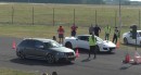 Lotus Evora 400 Drag Races AMG GT, RS3 and Old 911 Turbo