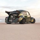 slammed wide VW Beetle Revenge Racer rendering by rostislav_prokop
