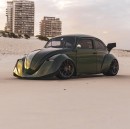 slammed wide VW Beetle Revenge Racer rendering by rostislav_prokop