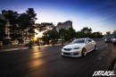 Lexus IS F in the Sunset