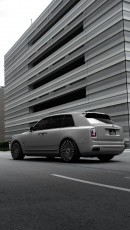Monotone Rolls-Royce Cullinan lowered on Mansory 24s by Platinum Motorsport Group