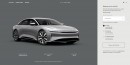 Lucid Air Reservation Page