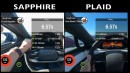 Lucid Air Sapphire v Tesla Model S Plaid