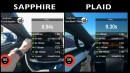 Lucid Air Sapphire v Tesla Model S Plaid