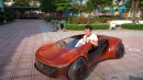 ND Woodworking Art Mercedes-Benz Vision AVTR Wooden Car Replica