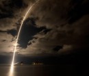 A United Launch Alliance Atlas V rocket takes off with the Lucy spacecraft