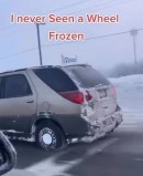 Buick Rendezvous With Frozen Wheel