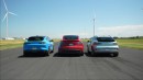 Ford Mustang Mach-E vs Tesla Model Y vs Genesis GV60 Drag Race