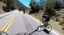 Cyclist overtaking motorcycles