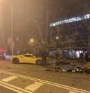 Ferrari 488 GTB crashes into a tree in Madrid, Spain