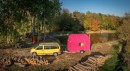 The Magenta tiny house is a DIY build with a very compact footprint and tiny budget