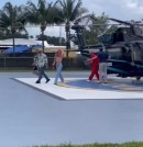 Maluma and Private Helicopter