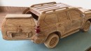 Man Builds Detailed Toyota Land Cruiser Out of Wood