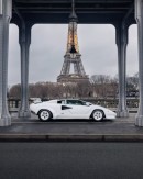 White-on-white Lamborghini Countach