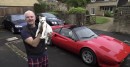 Cat videobombing reviewer trying to sell his cars
