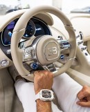 Manny Khoshbin's Bugatti Chiron Hermes and custom Jacob & Co Bugatti Watch