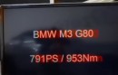 2021 BMW M3 G80 final result on e-mix (e20-e30) WHP figures