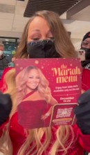 Mariah Carey takes a drive to McDonald's, to mingle with the regulars