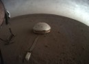 NASA's InSight dome-covered seismometer on Mars