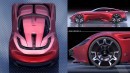 Maserati EV-Instrument rendering